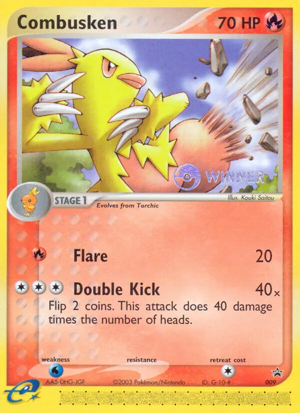 Combusken #9 Nintendo Black Star Promos Pokemon card