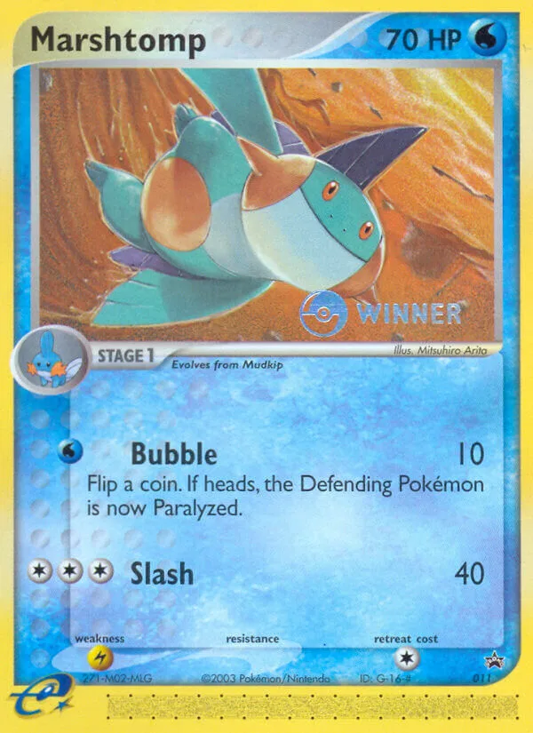 Marshtomp #11 Nintendo Black Star Promos Pokemon card