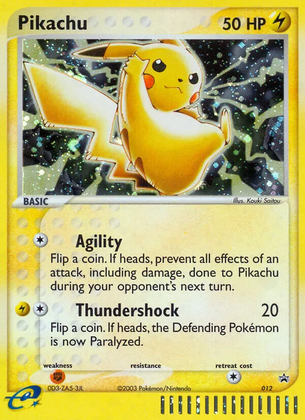 Pikachu #12 Nintendo Black Star Promos Pokemon card