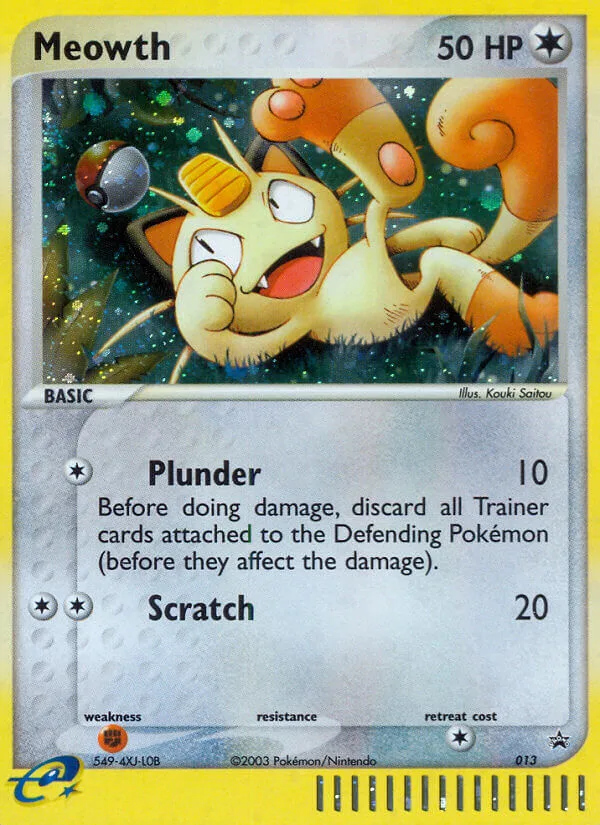 Meowth Nintendo Black Star Promos card