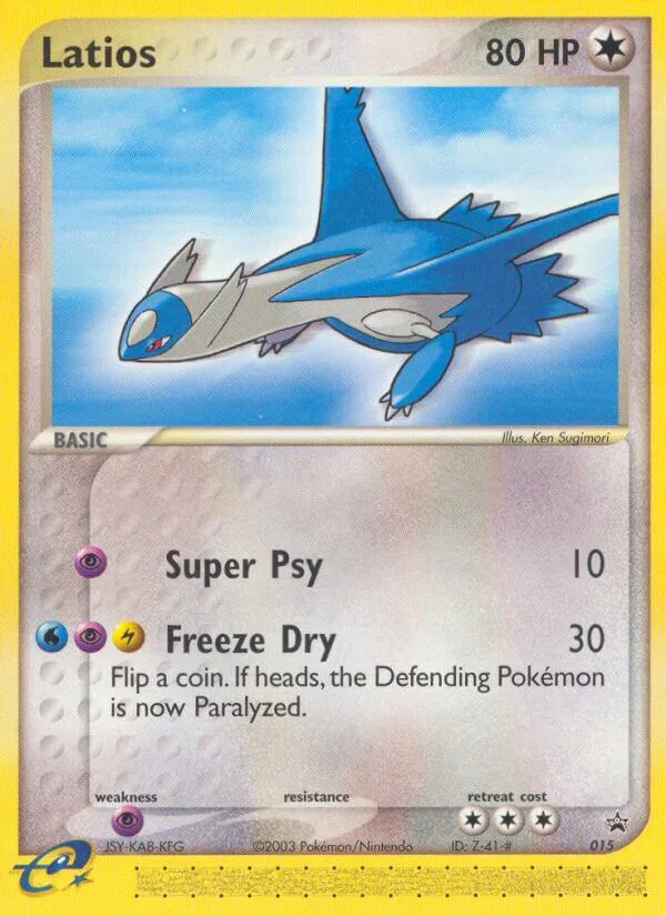 Latios Nintendo Black Star Promos card
