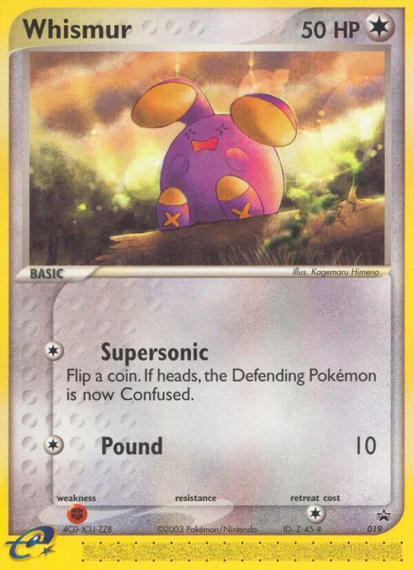 Whismur Nintendo Black Star Promos card