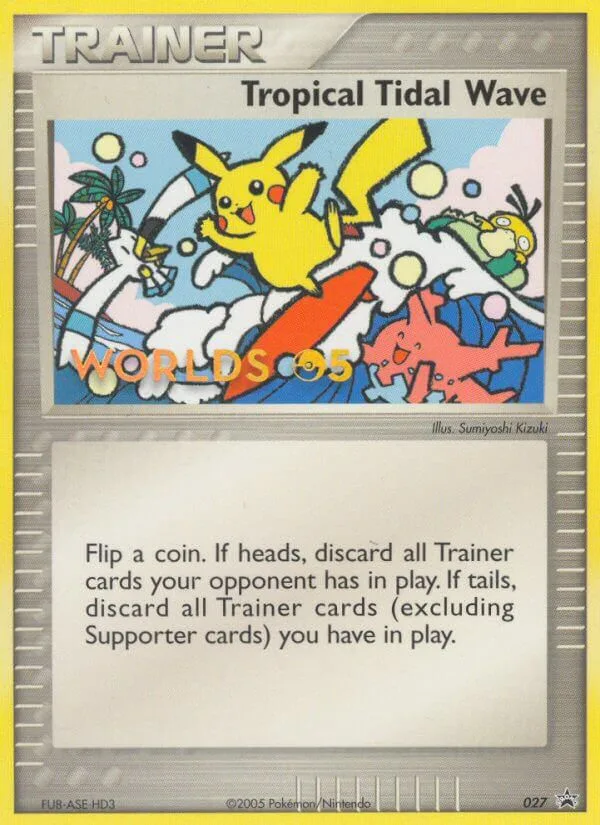 Tropical Tidal Wave #27 Nintendo Black Star Promos Pokemon card