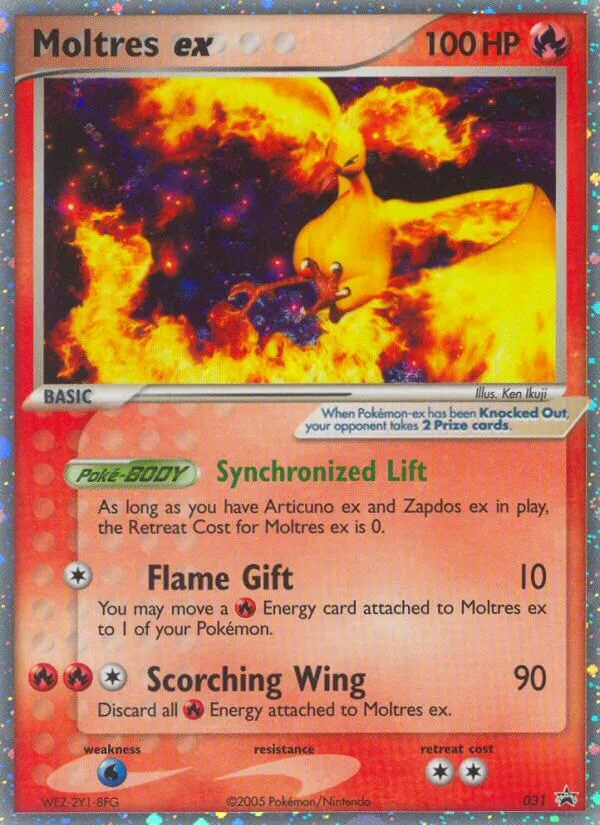 Moltres ex #31 Nintendo Black Star Promos Pokemon card