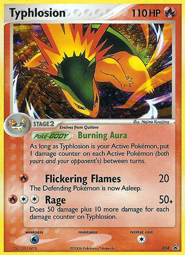 Typhlosion #34 Nintendo Black Star Promos Pokemon card
