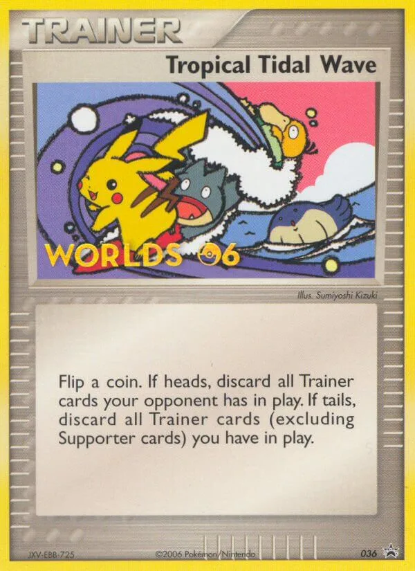 Tropical Tidal Wave #36 Nintendo Black Star Promos Pokemon card