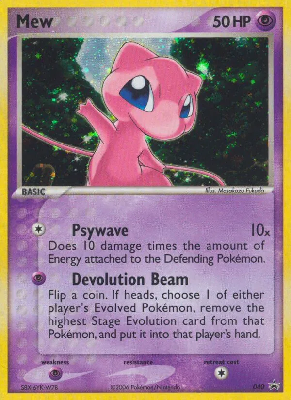 Mew #40 Nintendo Black Star Promos Pokemon card