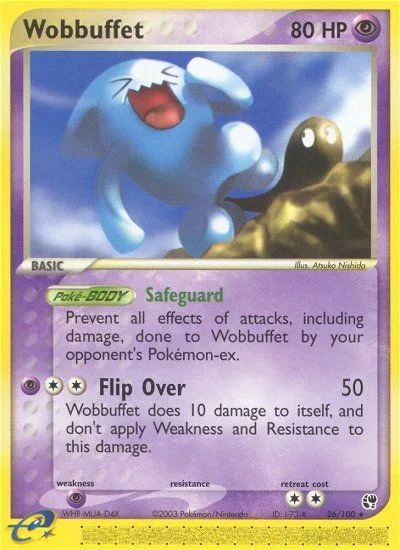 Wobbuffet #26 EX Sandstorm Pokemon card