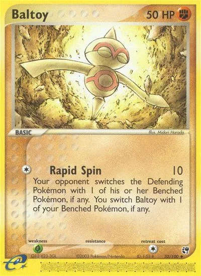 Baltoy #32 EX Sandstorm Pokemon card