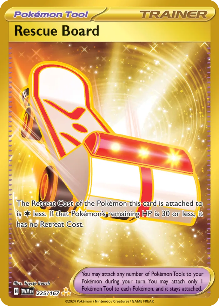 Rescue Board #225 Twilight Masquerade Pokemon card