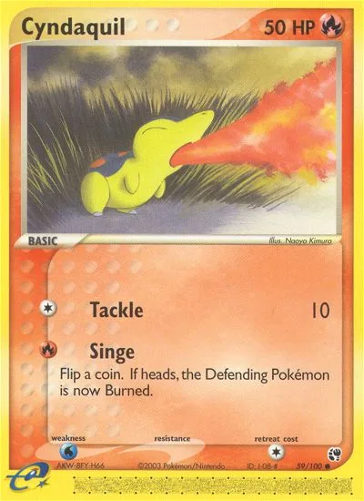 Cyndaquil EX Sandstorm card