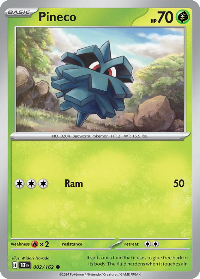 Pineco #2 Temporal Forces Pokemon card