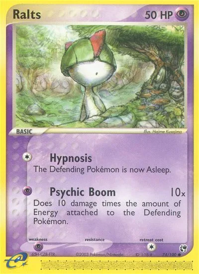 Ralts EX Sandstorm card