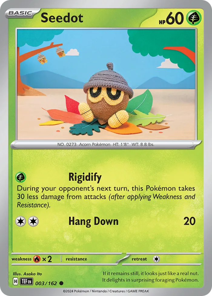 Seedot #3 Temporal Forces Pokemon card