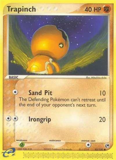Trapinch EX Sandstorm card