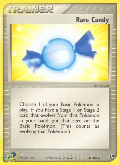 Rare Candy #88 EX Sandstorm Pokemon card