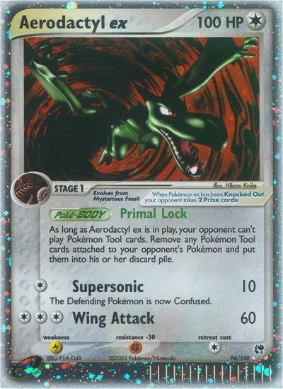 Aerodactyl ex #94 EX Sandstorm Pokemon card