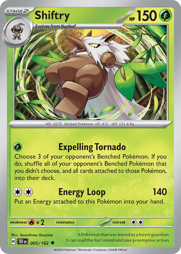 Shiftry #5 Temporal Forces Pokemon card