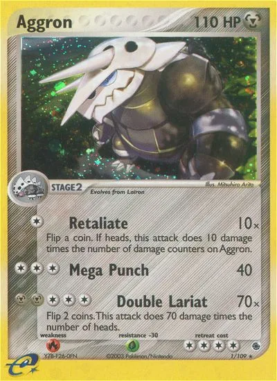 Aggron #1 EX Ruby & Sapphire Pokemon card