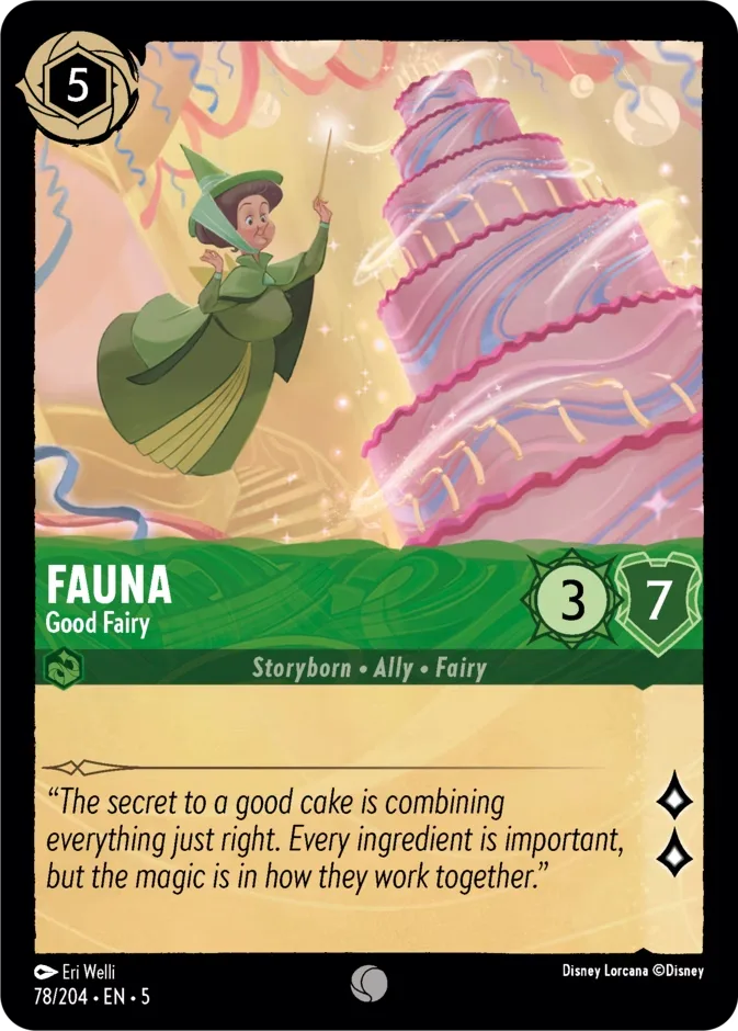 Fauna #78 Shimmering Skies Disney Lorcana card