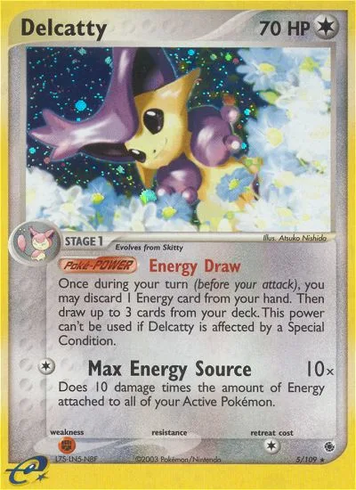 Delcatty EX Ruby & Sapphire card