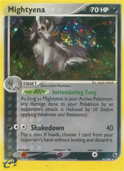 Mightyena #10 EX Ruby & Sapphire Pokemon card