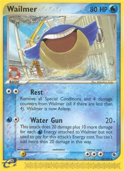 Wailmer #48 EX Ruby & Sapphire Pokemon card
