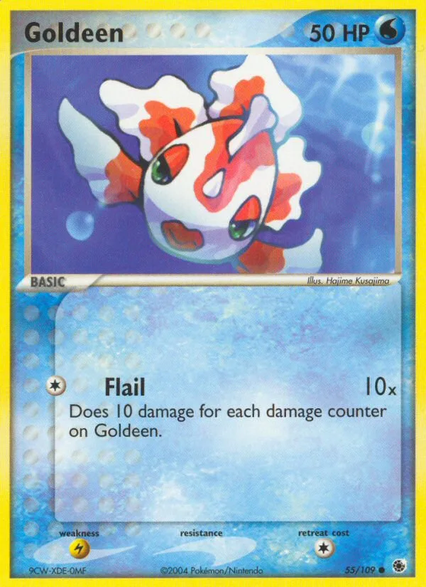 Goldeen #55 EX Ruby & Sapphire Pokemon card