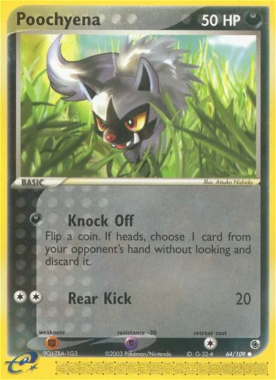 Poochyena EX Ruby & Sapphire card