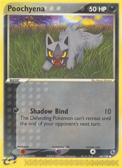 Poochyena EX Ruby & Sapphire card