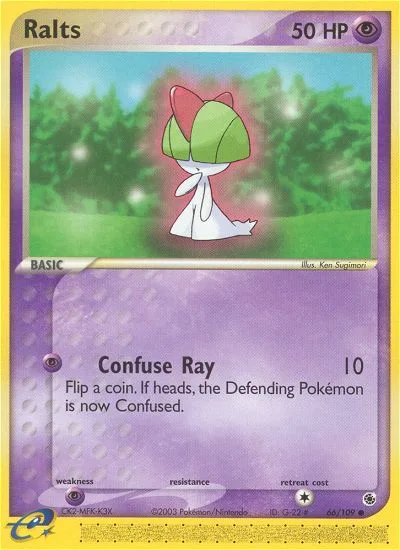 Ralts #66 EX Ruby & Sapphire Pokemon card