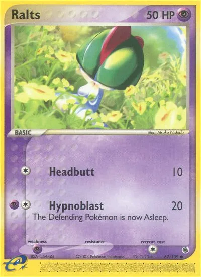 Ralts EX Ruby & Sapphire card