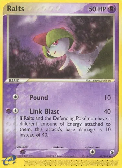 Ralts #68 EX Ruby & Sapphire Pokemon card