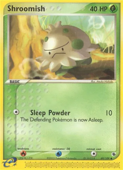 Shroomish #69 EX Ruby & Sapphire Pokemon card