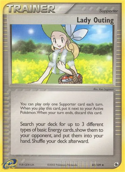 Lady Outing EX Ruby & Sapphire card