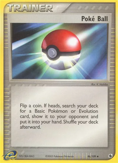 Poké Ball #86 EX Ruby & Sapphire Pokemon card