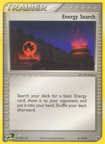Energy Search EX Ruby & Sapphire card