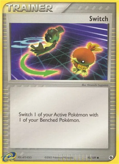 Switch #92 EX Ruby & Sapphire Pokemon card
