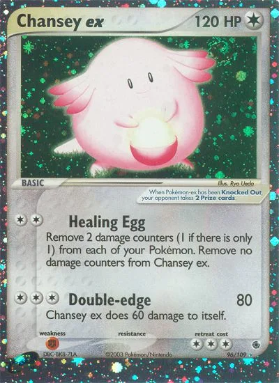 Chansey ex #96 EX Ruby & Sapphire Pokemon card
