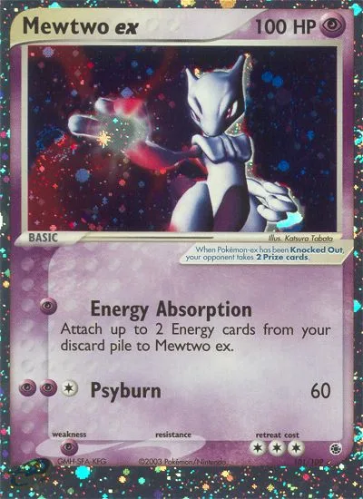 Mewtwo ex #101 EX Ruby & Sapphire Pokemon card