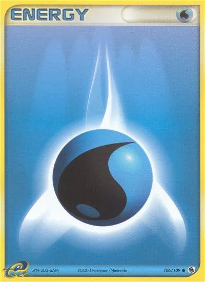 Water Energy EX Ruby & Sapphire card