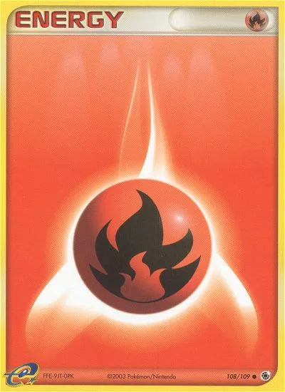 Fire Energy EX Ruby & Sapphire card