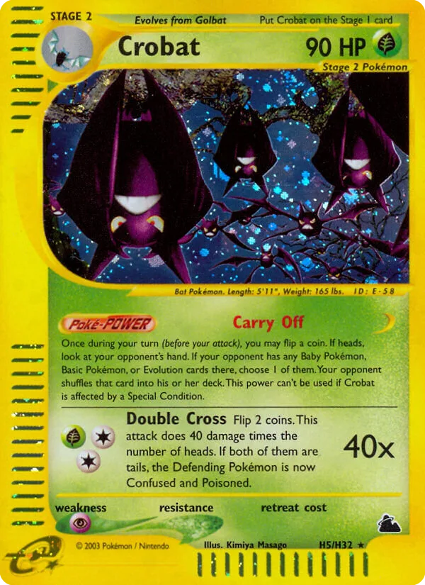 Crobat #H5 Skyridge Pokemon card