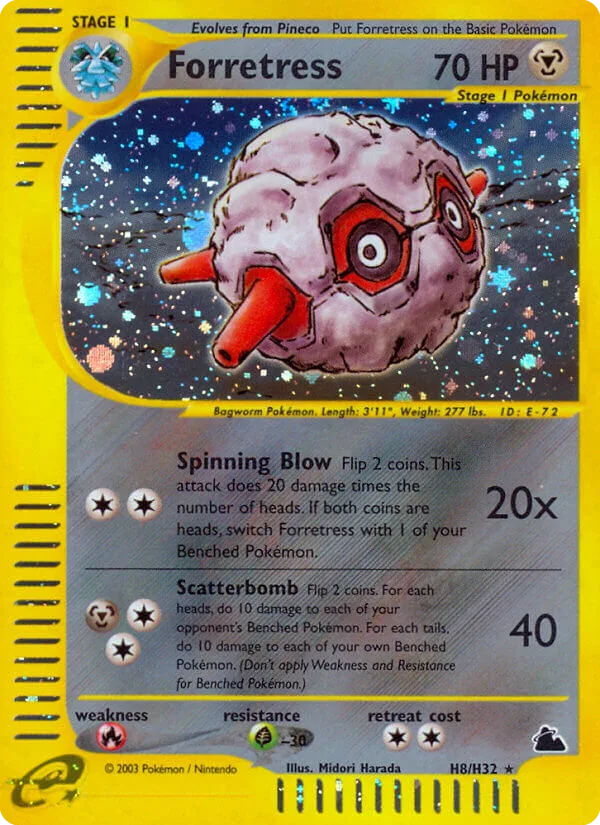 Forretress #H8 Skyridge Pokemon card