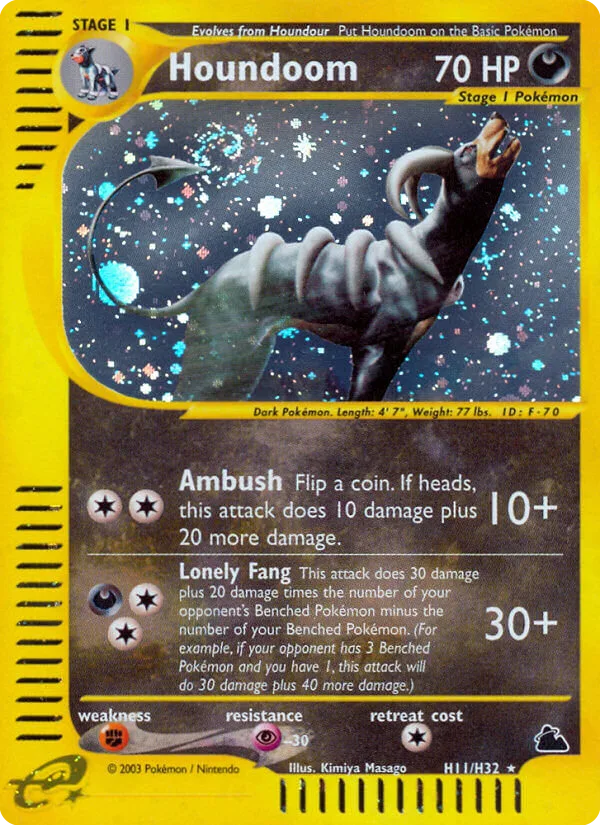 Houndoom #H11 Skyridge Pokemon card
