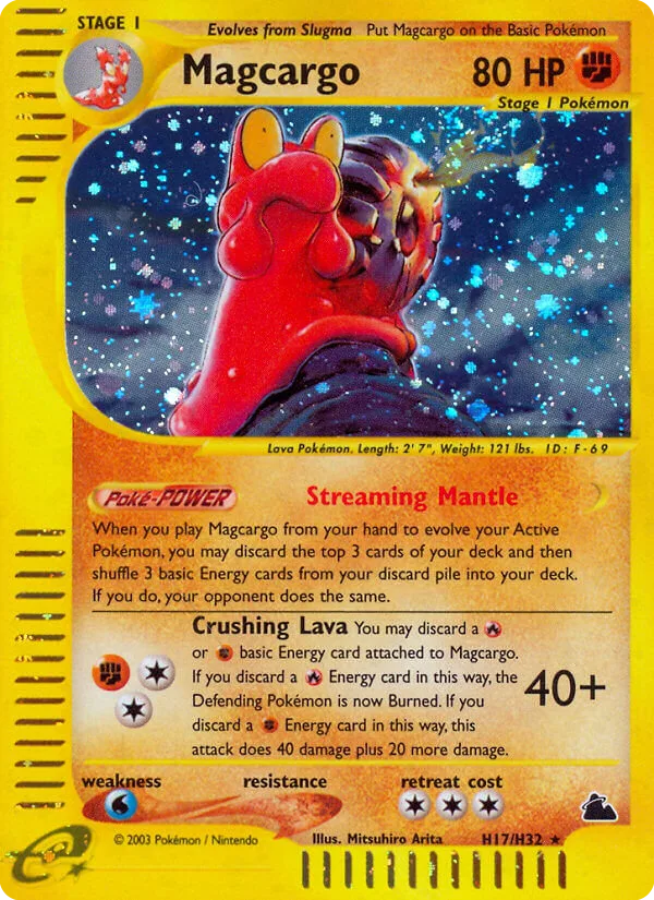 Magcargo #H17 Skyridge Pokemon card