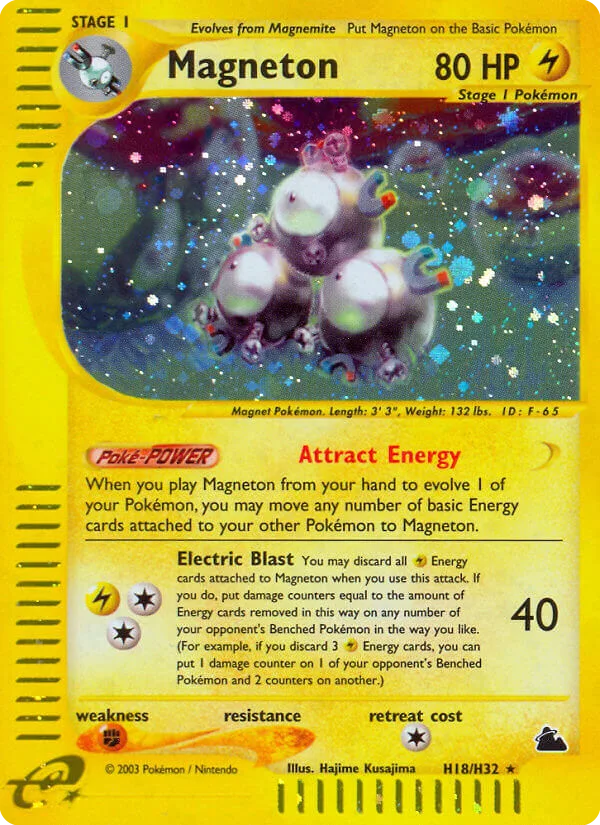 Magneton #H18 Skyridge Pokemon card