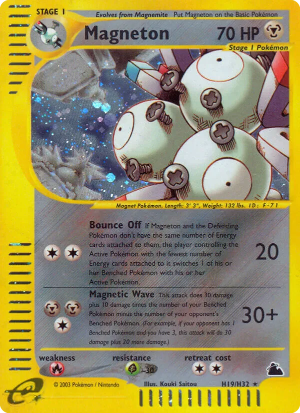 Magneton #H19 Skyridge Pokemon card
