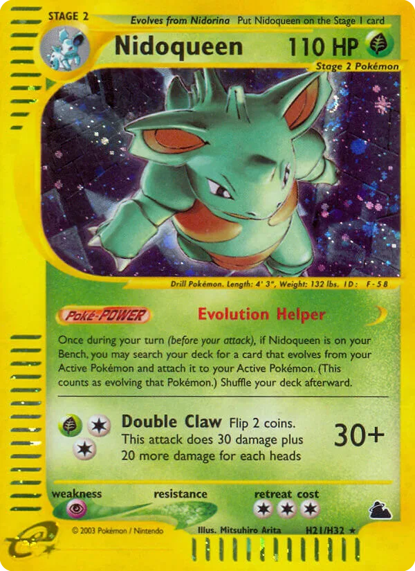 Nidoqueen #H21 Skyridge Pokemon card