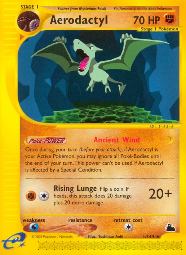 Aerodactyl #1 Skyridge Pokemon card